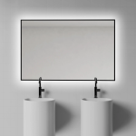 Espejo rectangular led B-951 marco negro