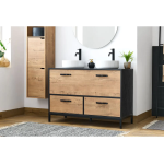 Mueble de lavabo Sena 120 dos senos en KIT - Imagen 4