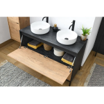 Mueble de lavabo Sena 120 dos senos en KIT - Imagen 6