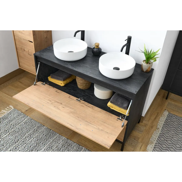 Mueble de lavabo Sena 120 dos senos en KIT - Imagen 6