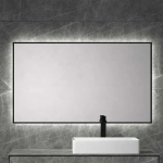 Espejo rectangular led B-951 marco negro - Imagen 3