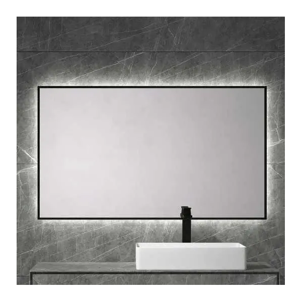 Espejo rectangular led B-951 marco negro - Imagen 3
