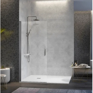 Mampara de ducha de 1 puerta batiente KASSANDRA NARDI Abatible NA520 Cromo