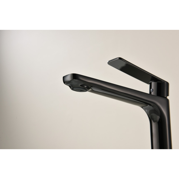 Grifo Monomando Alto de Lavabo GLORY Negro Cristal - Imagen 3