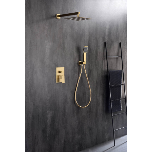 Conjunto de Ducha Empotrado DREAM Oro Cepillado - Imagen 2