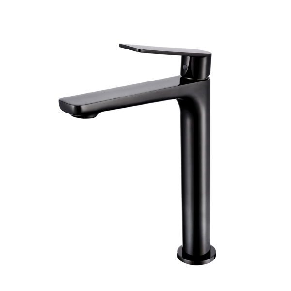 Grifo Monomando Alto de Lavabo GLORY Negro Cristal - Imagen 1
