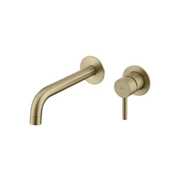 Grifo Monomando de Lavabo Empotrado CLOUD Oro Cepillado - Imagen 1