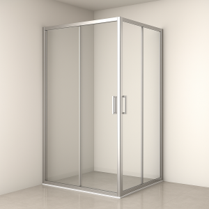 Mampara ducha angular 2 FIJOS + 2 CORREDERAS Agata 300