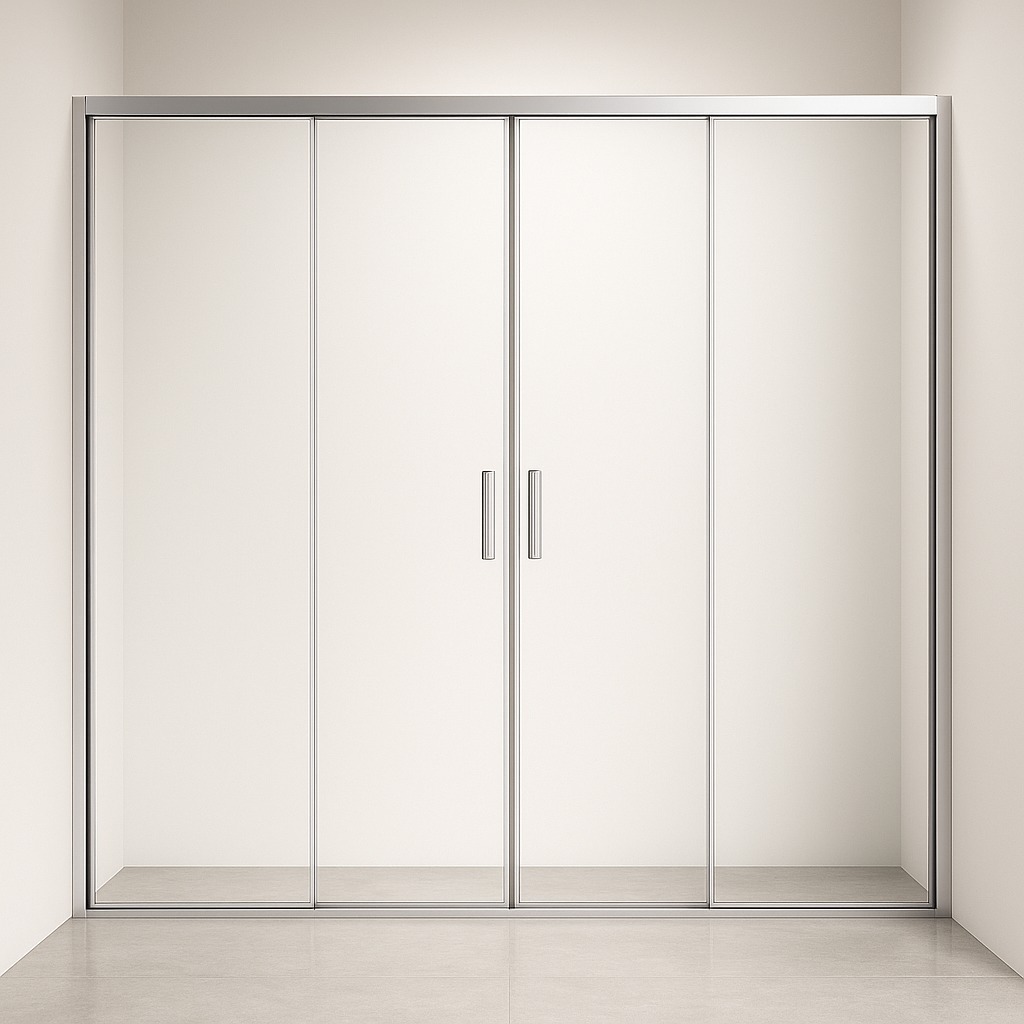 8d3dca96-628a-4fef-b2f8-d86c92e16651 Mamparar ducha frontal 2 Fijos + 2 Correderas AGATA 200