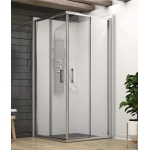 Mampara ducha angular 2 FIJOS + 2 CORREDERAS Agata 300