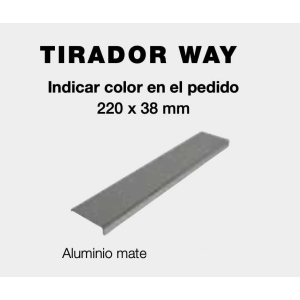 Tirador way Aluminio Mate