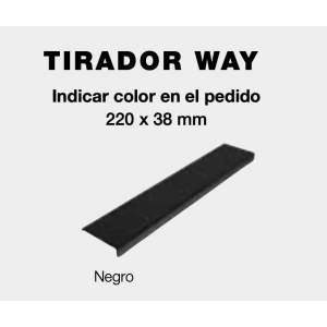 Tirador Way Aluminio Negro Mate