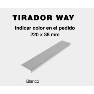 Tirador Way Blanco Mate