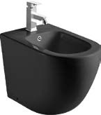 Bidé negro mate a suelo