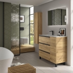 SALGAR BEQUIA METAL PLUS Mueble de baño 3C de 90+puerta Lavabo Constanza - Imagen 4