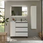 SALGAR BEQUIA METAL PLUS Mueble de baño 3C de 90+puerta Lavabo Constanza