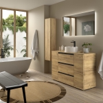 SALGAR BEQUIA PLUS METAL Mueble de baño 3C de 90-120+puerta y Lavabo Lisboa - Imagen 11