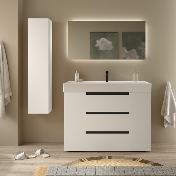 SALGAR BEQUIA PLUS METAL Mueble de baño 120+puerta Lavabo Venetto - Imagen 5