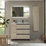 SALGAR BEQUIA METAL PLUS Mueble de baño 3C de 90+puerta Lavabo Constanza - Imagen 6