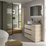 SALGAR BEQUIA PLUS METAL Mueble de baño 3C de 90-120+puerta y Lavabo Lisboa - Imagen 7