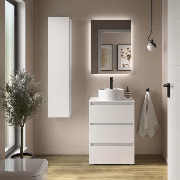 SALGAR BEQUIA 3C o 6C Mueble de baño 60-80-100-120 Lavabo Lisboa - Imagen 3