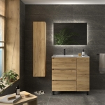 SALGAR BEQUIA PLUS Mueble de baño 3C de 90+puerta Lavabo Constanza - Imagen 6