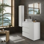 SALGAR BEQUIA PLUS Mueble de baño 3C de 90-120+puerta y Lavabo Lisboa - Imagen 6