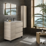 SALGAR BEQUIA PLUS Mueble de baño 3C de 90+puerta Lavabo Constanza - Imagen 2