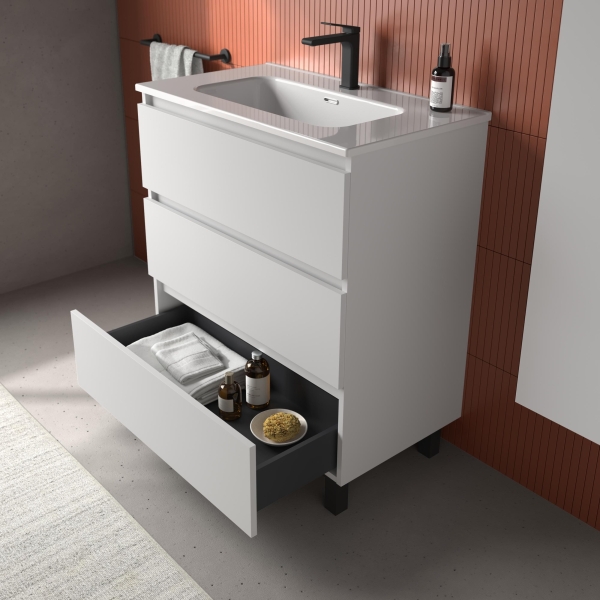 SALGAR BEQUIA 3C Mueble de baño 60-80-100-120 Lavabo Constanza - Imagen 9