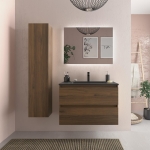 SALGAR BEQUIA Mueble de baño 60-80-100 Lavabo Constanza  Negro Mate - Imagen 7