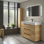 SALGAR BEQUIA PLUS Mueble de baño con patas 120+puerta Lavabo Venetto - Imagen 4