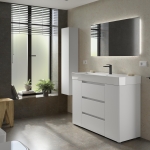 SALGAR BEQUIA PLUS Mueble de baño con patas 120+puerta Lavabo Venetto - Imagen 2