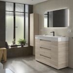 SALGAR BEQUIA PLUS Mueble de baño con patas 120+puerta Lavabo Venetto - Imagen 6