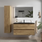 SALGAR BEQUIA Mueble de baño 60-80-100 Lavabo Constanza  Negro Mate - Imagen 4