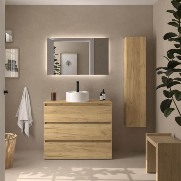 SALGAR BEQUIA 3C o 6C Mueble de baño 60-80-100-120 Lavabo Lisboa - Imagen 5