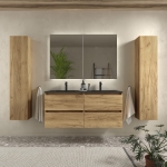 SALGAR BEQUIA Mueble de baño 60-80-100 Lavabo Constanza  Negro Mate - Imagen 6