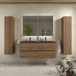 SALGAR BEQUIA Mueble de baño 60-80-100 Lavabo Constanza  Negro Mate - Imagen 5