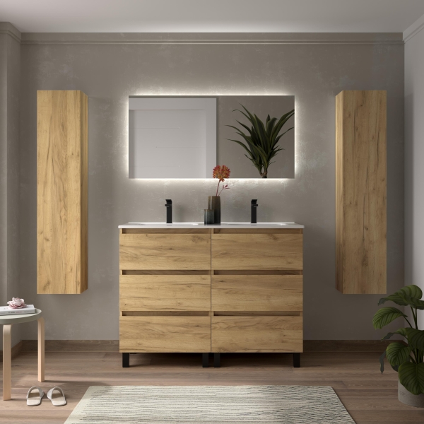 SALGAR BEQUIA 3C Mueble de baño 60-80-100-120 Lavabo Constanza - Imagen 7