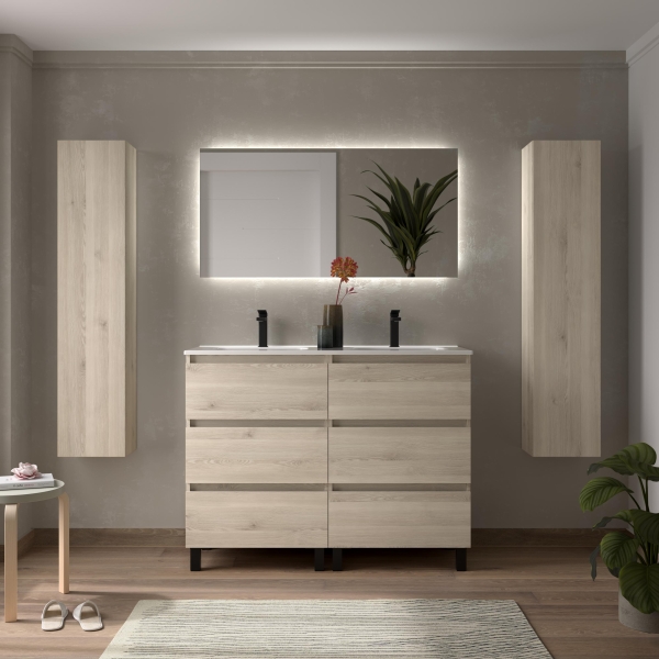 SALGAR BEQUIA 3C Mueble de baño 60-80-100-120 Lavabo Constanza - Imagen 8
