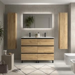 SALGAR BEQUIA METAL 3C Mueble de baño 60-80-100-120 Lavabo Constanza - Imagen 8