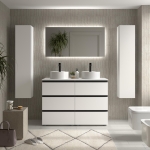 SALGAR BEQUIA METAL 3C o 6C Mueble de baño 60-80-100-120 Lavabo Lisboa - Imagen 8