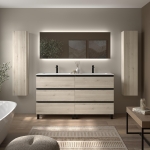 SALGAR BEQUIA METAL Mueble de baño 6C 160 Lavabo Vilna.