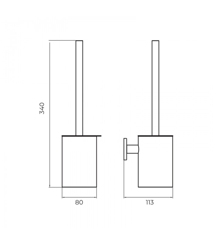 escobillero-black-gun-metal-practic.jpg Escobillero black gun metal Practic - Imagen 1