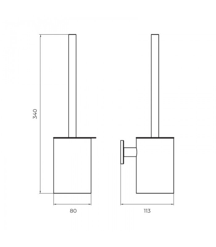 escobillero-cromo-essential.jpg Escobillero cromo Essential - Imagen 1