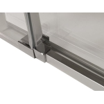 Mampara Angular 1f+1c + Lateral Kandy de Debaño Cromo, negra, blanca y oro mate Serie Baikal - Imagen 2