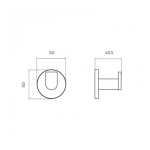 Percha cromo Practic - Imagen 2