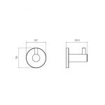 Percha oro cepillado Essential - Imagen 3