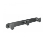 Percha triple black gun metal Practic - Imagen 3