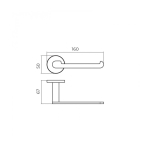 Portarrollos black gun metal Practic