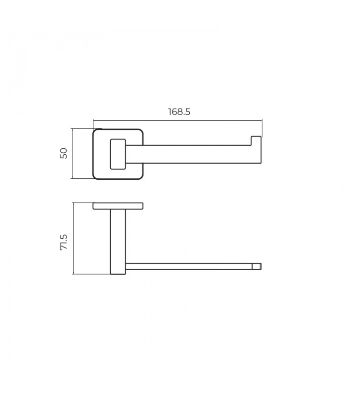 portarrollos-black-gun-metal-technic.jpg Portarrollos black gun metal Technic - Imagen 1